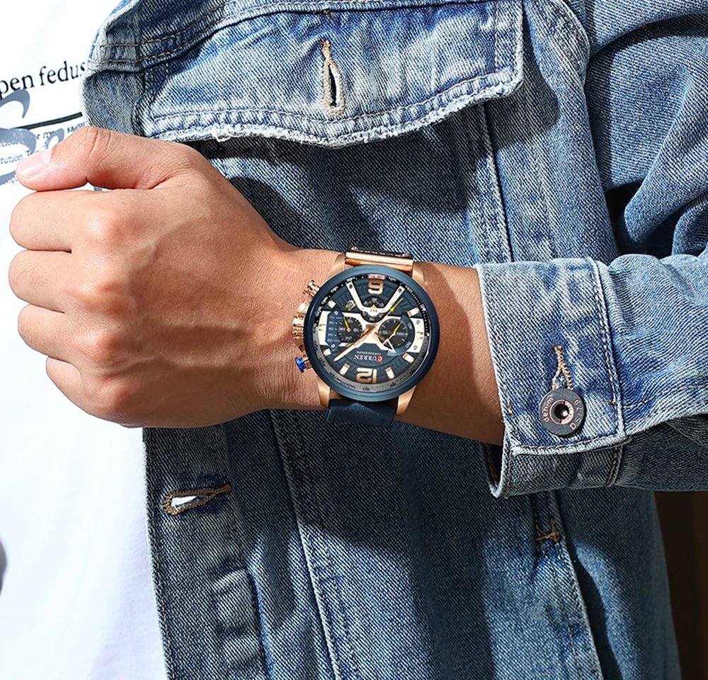 CURREN Leather  Watch