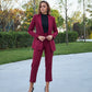 Women Single Breasted Blazer pant suit