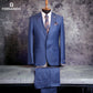 Navy Blue Single Breasted 2PSuit