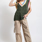 Multi Color Knitted Sweater Vest