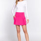 Stretch Cargo Mini Skirt With Underpants