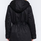 Fleece Lined Fur Hoodie Utility Jacket