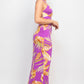 Scoop Tropical Print Maxi Dress
